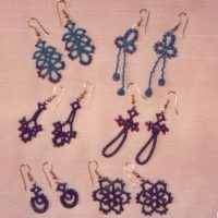 Beaded Tatted Earring Patterns - Set 1