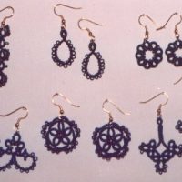 Beaded Tatted Earring Patterns - Set 3