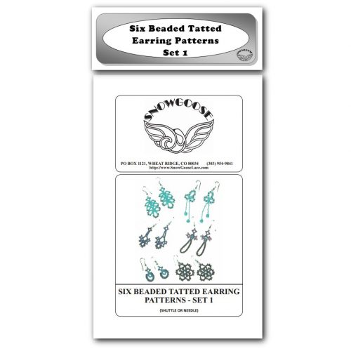 Beaded Tatted Earring Patterns - Set 1 - Image 2