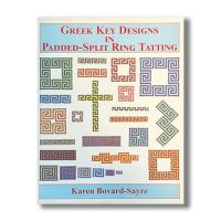 Greek Key Designs in Padded-Split Ring Tatting