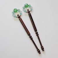 Spangled Bobbin Pairs - English Violetwood